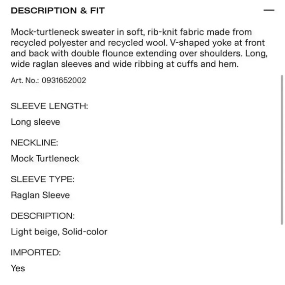 H&M Flounced Rib-Knit Ruffle Sweater - Picture 9 of 11